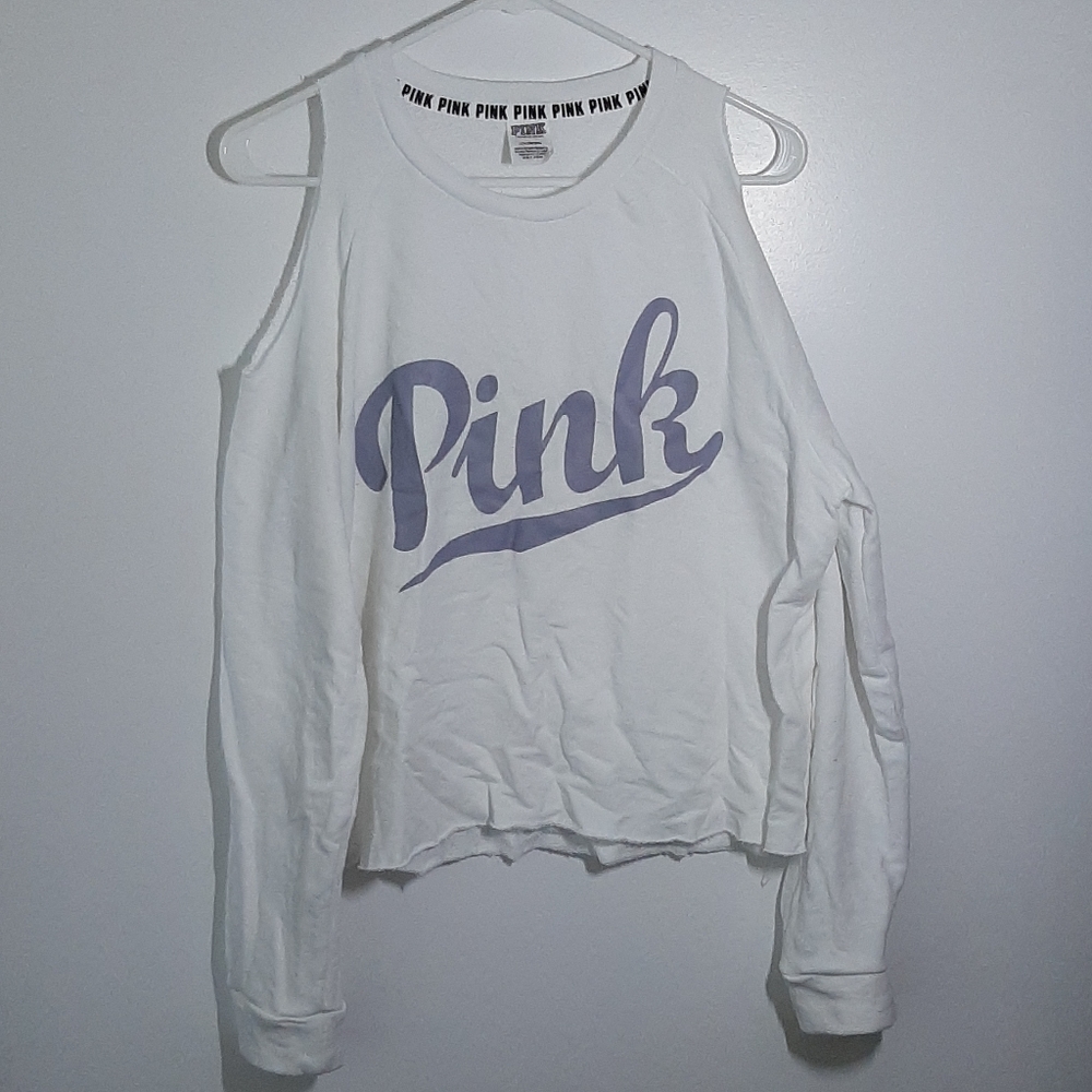PINK Off the Shoulder Long Sleeve